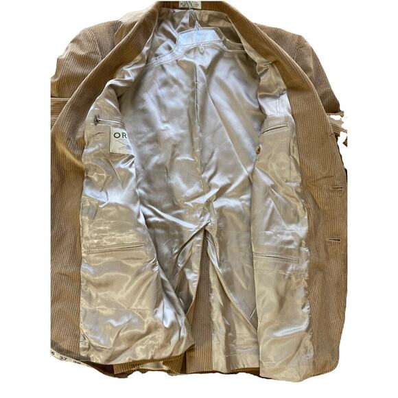 Orvis Mens Vtg Corduroy Sport Coat Sz 42R Tan Blazer Jacket Elbow Patch’s 90s - Picture 10 of 15